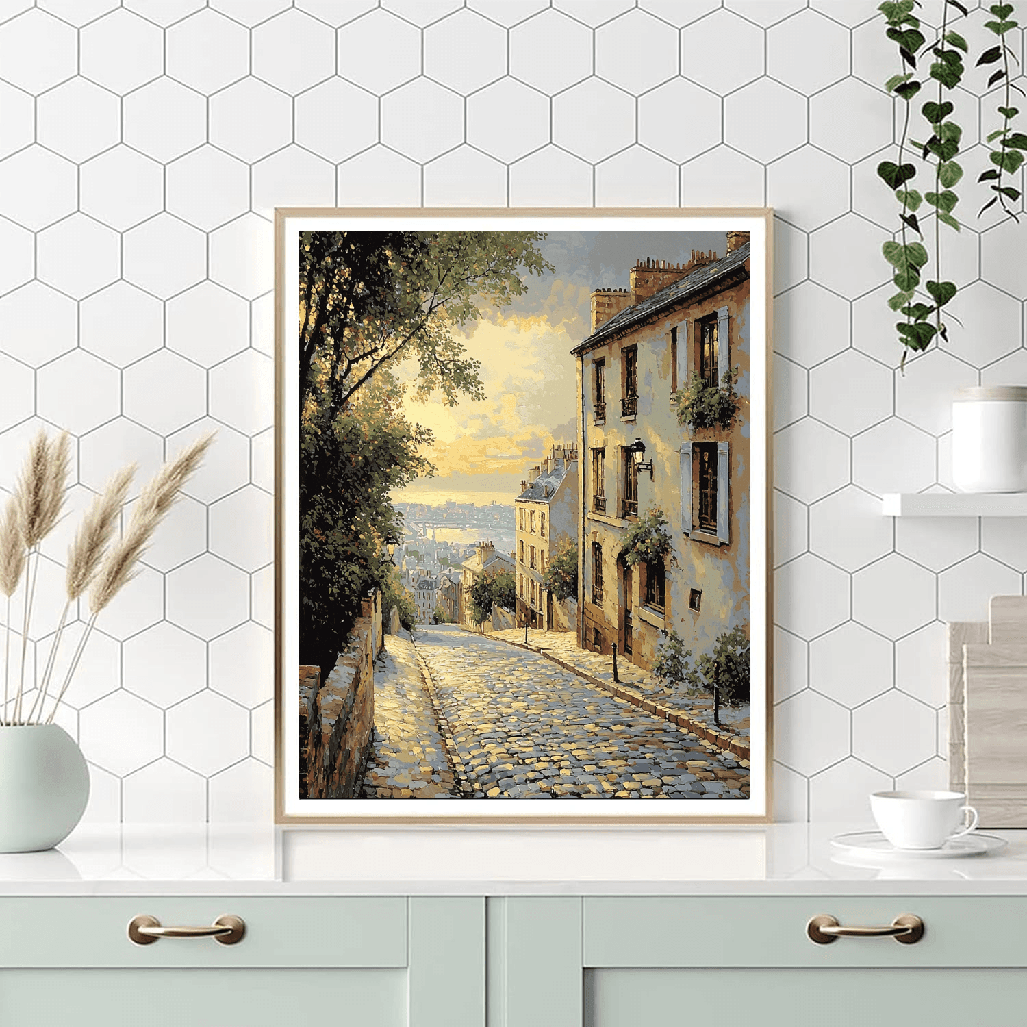 Gustave Caillebotte Inspired Historic Streets  Paint By Numbers Kits