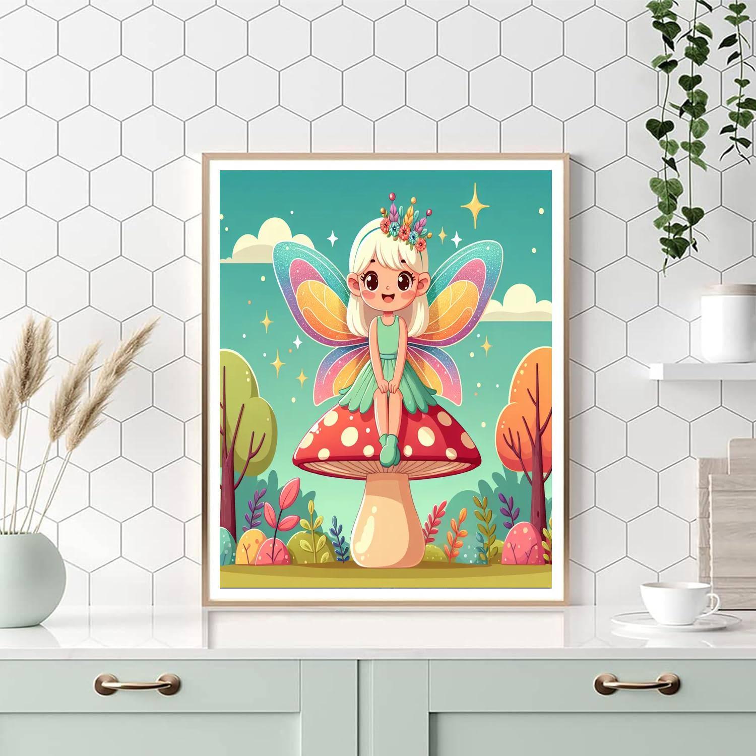 Playful Fairy Paint By Numbers Art