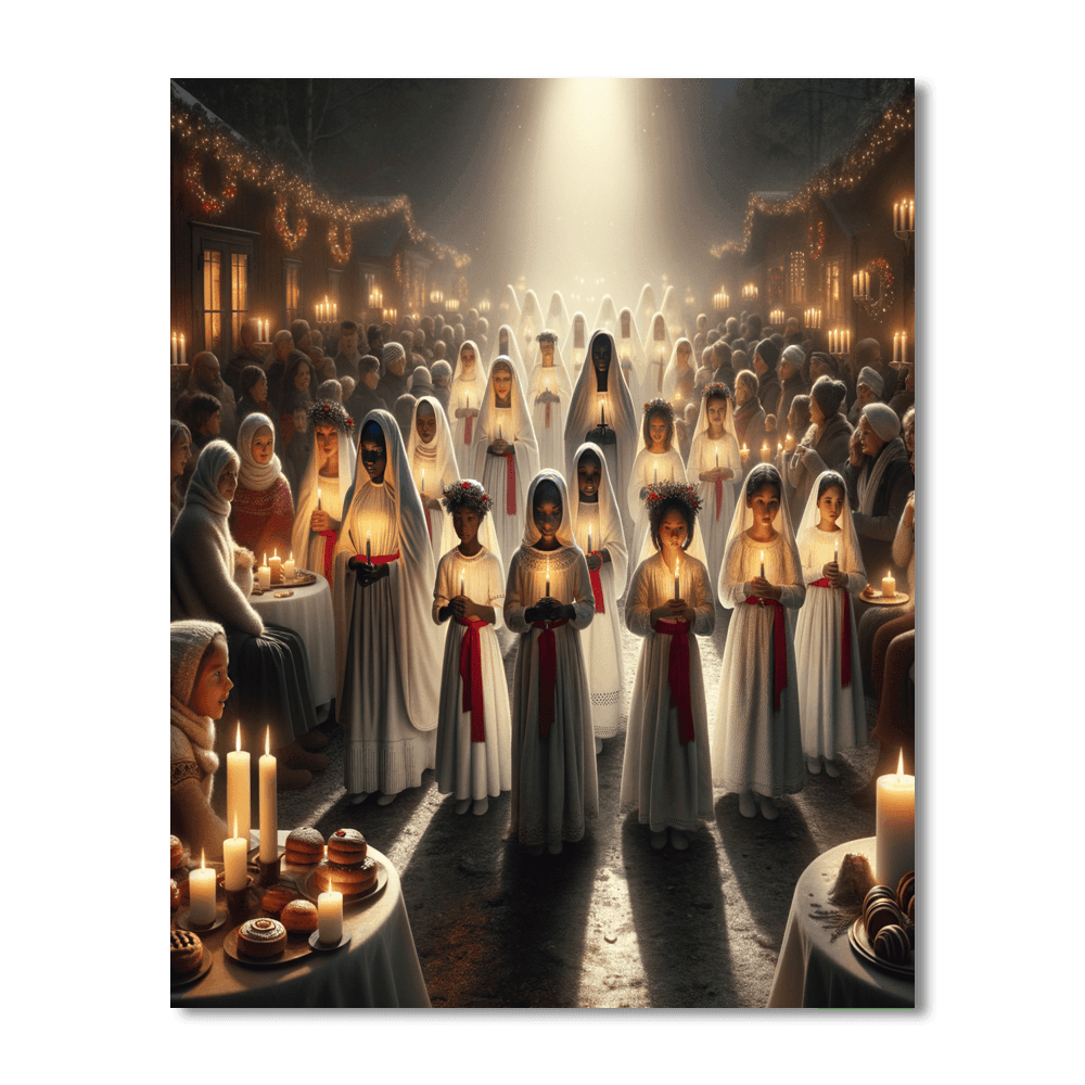 Feast Of St. Lucia - Sweden Paint By Color