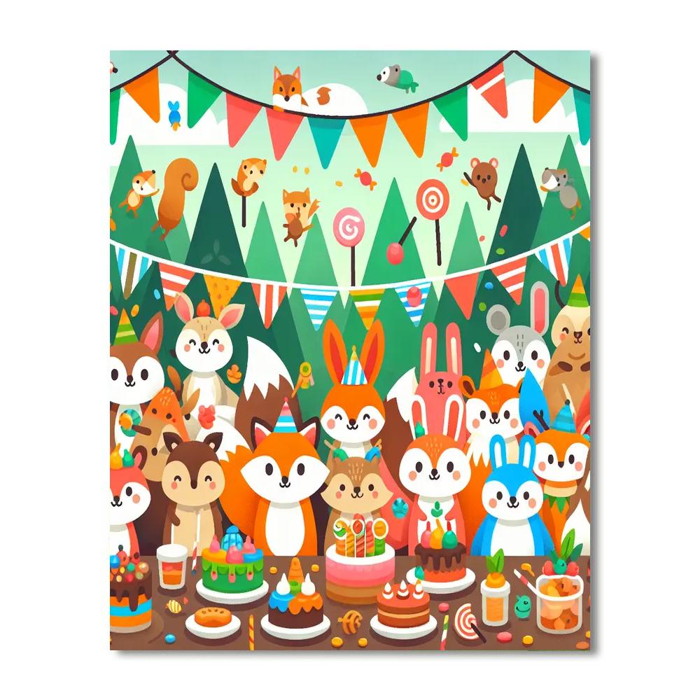 Forest Festival Numbered Painting Kits