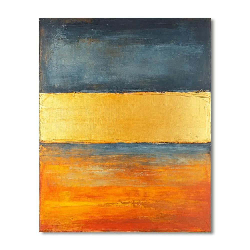 Mark Rothko Inspired Golden Stillness  Paint By Numbers