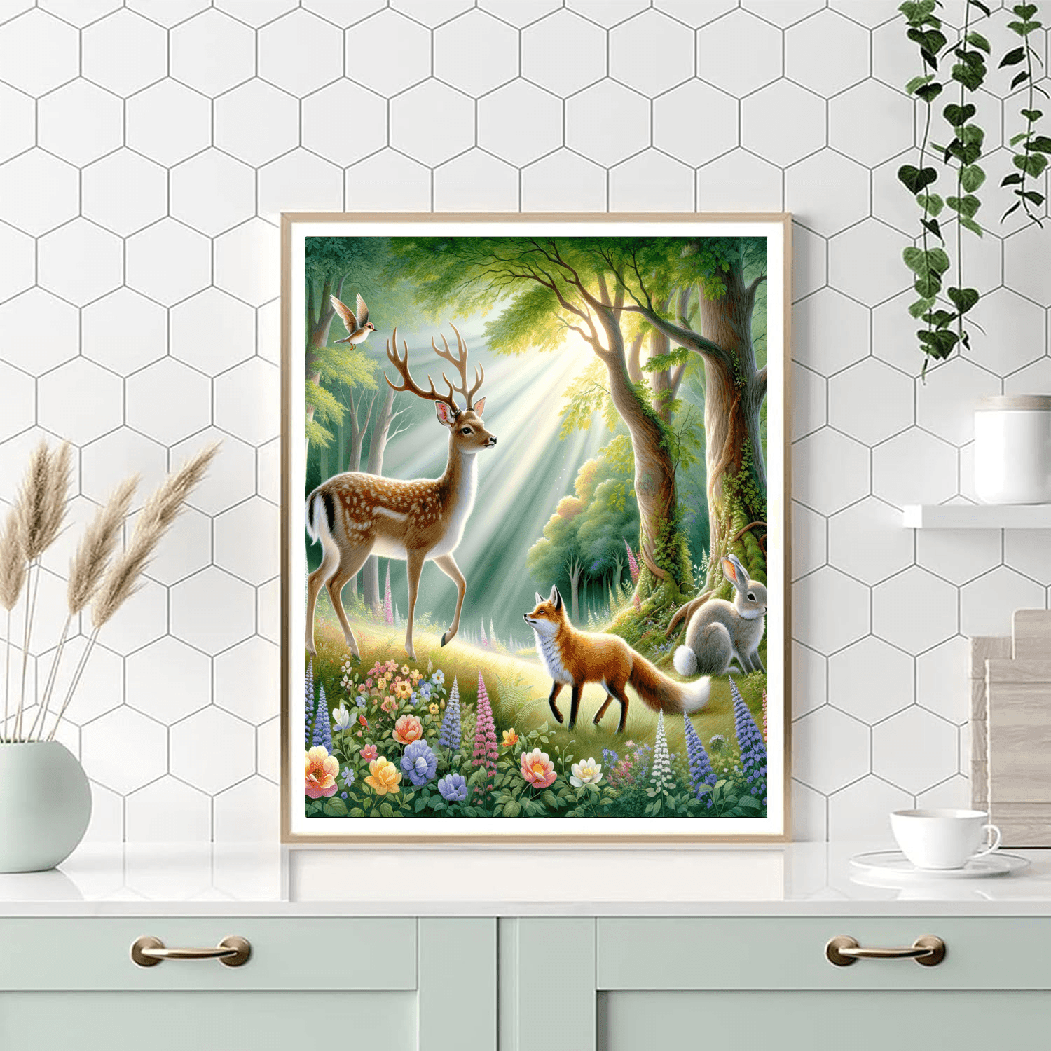 Charming Woodland Animals Paint By Numbers