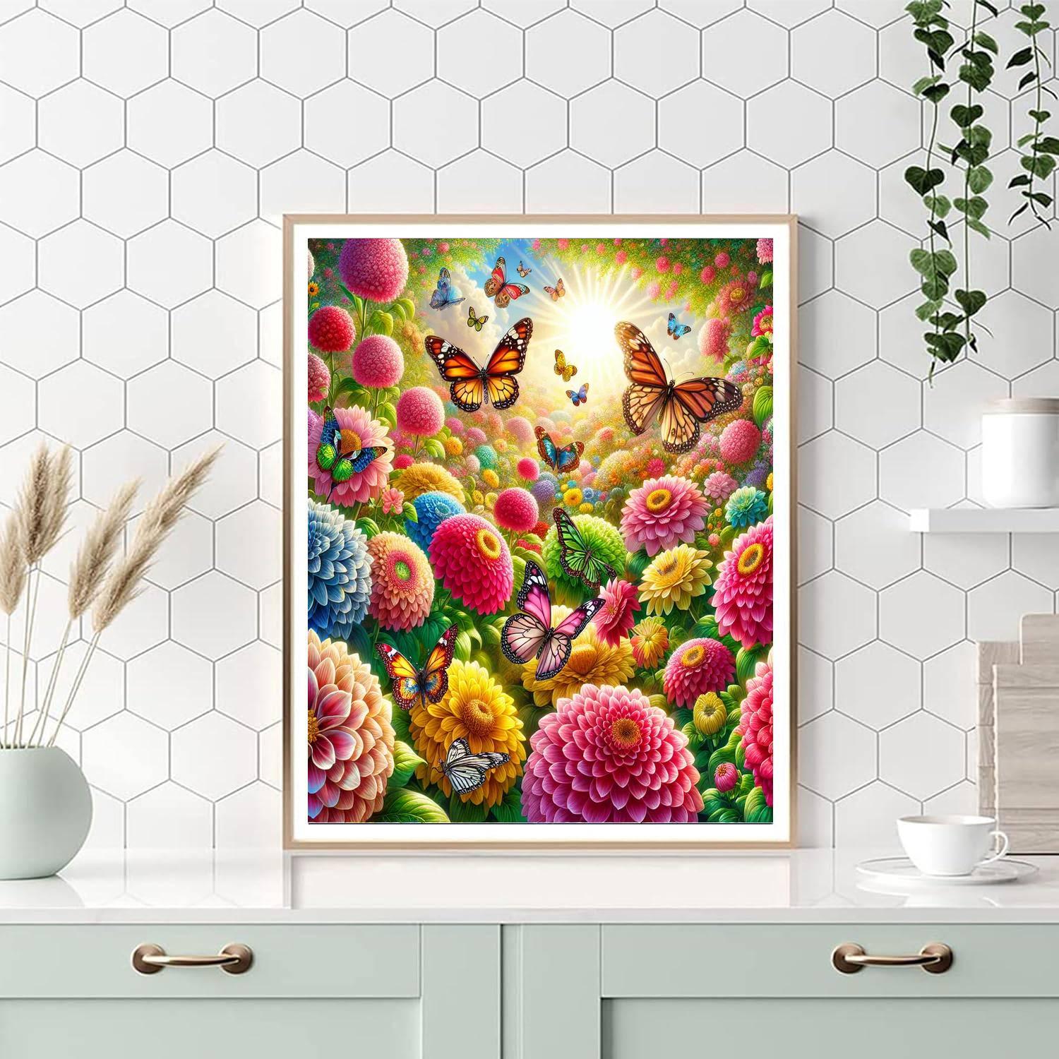 Vibrant Garden Wonderland DIY Paint By Numbers