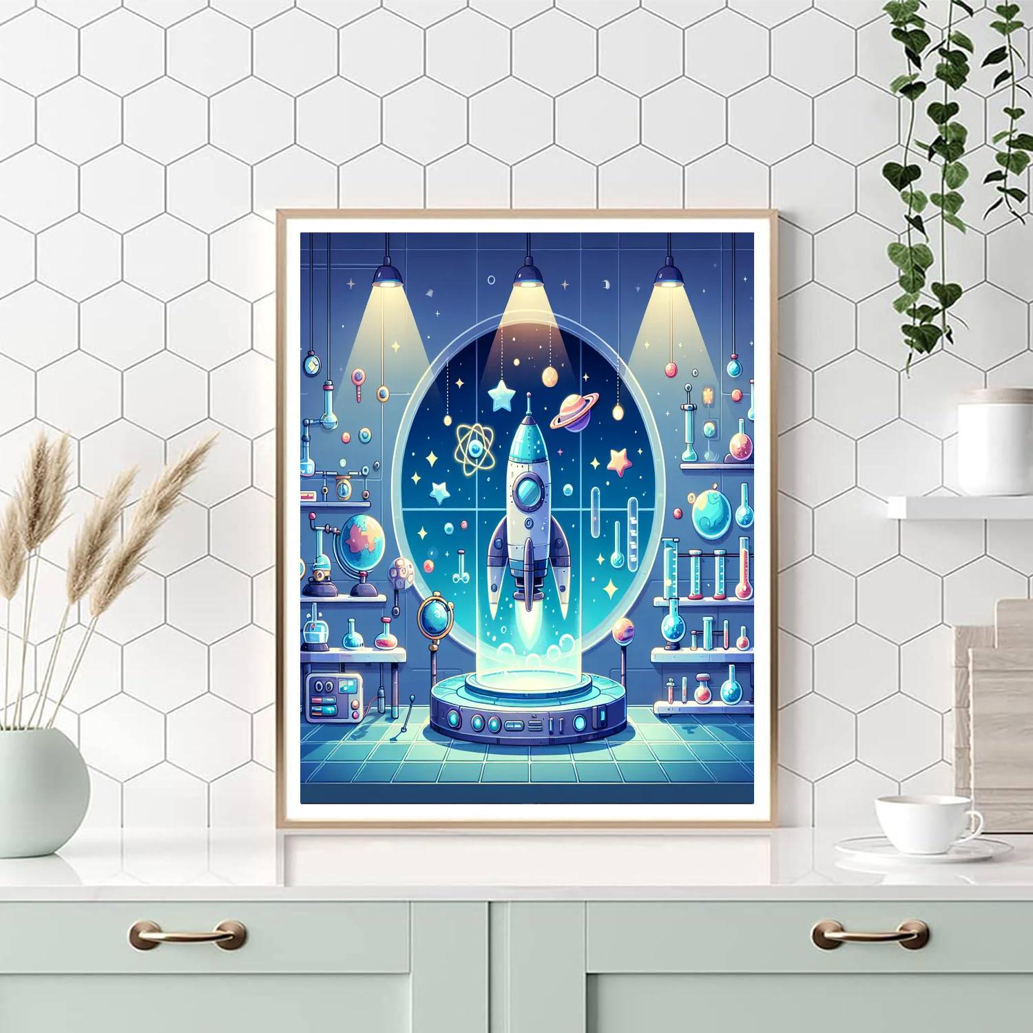 Rocket Scientist Laboratory Paint By Color