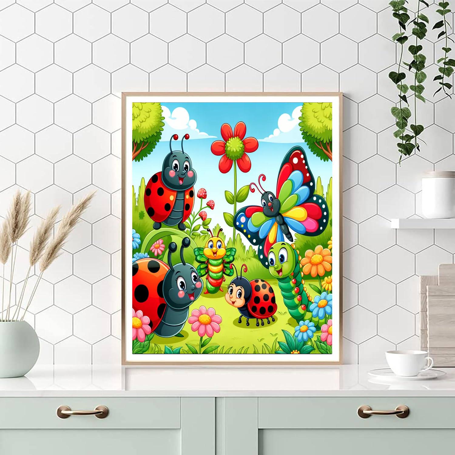 Friendly Bugs Painting By Numbers Kit