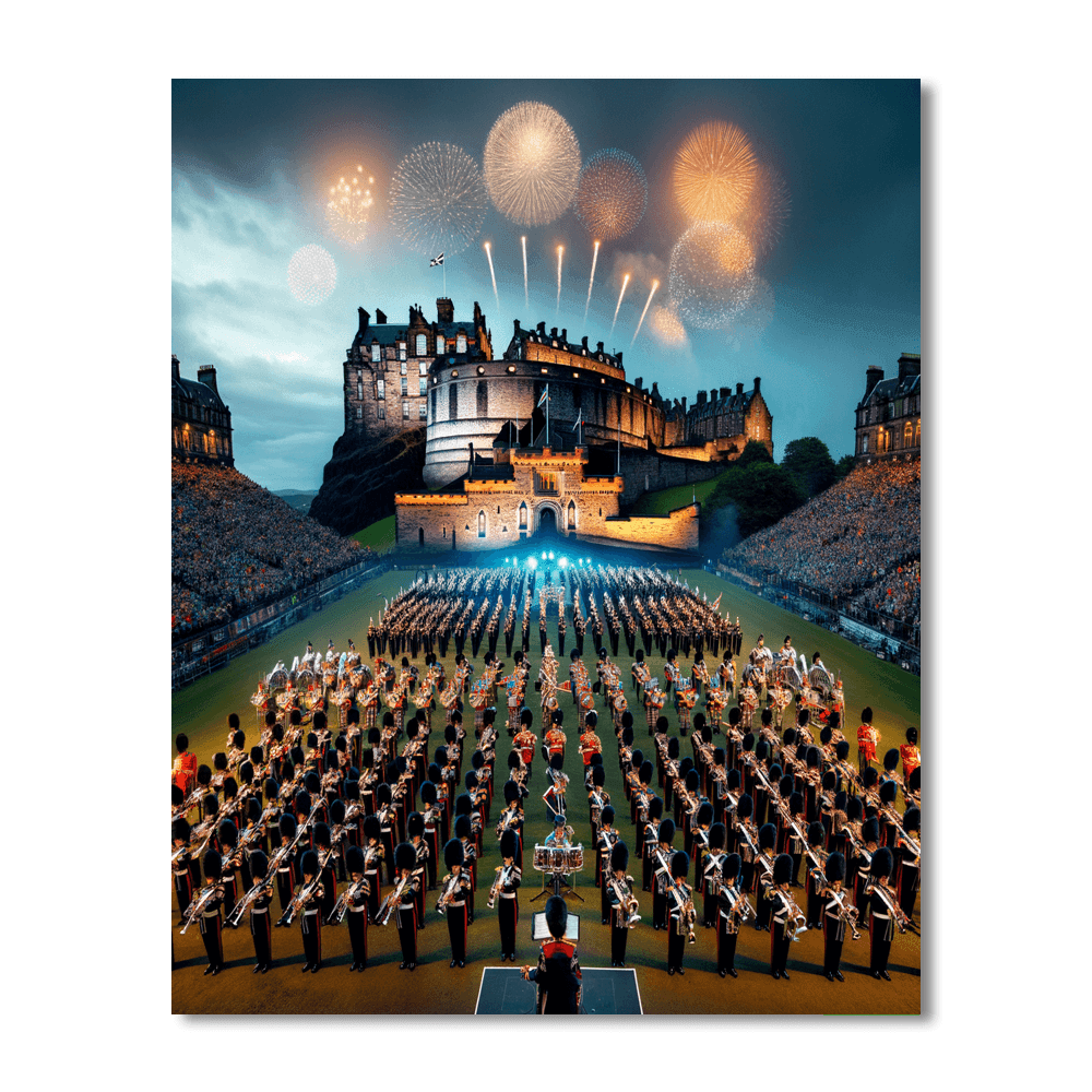 Edinburgh Tattoo - Scotland DIY Paint By Numbers