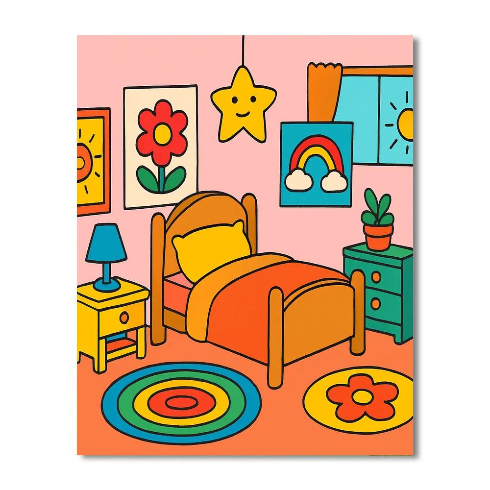 My Dream Bedroom Numbered Painting Kits