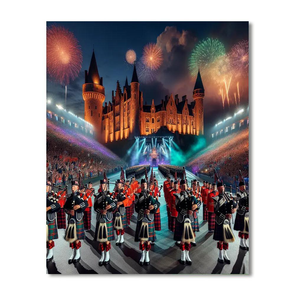 The Royal Edinburgh Military Tattoo - Edinburgh Paint By Number
