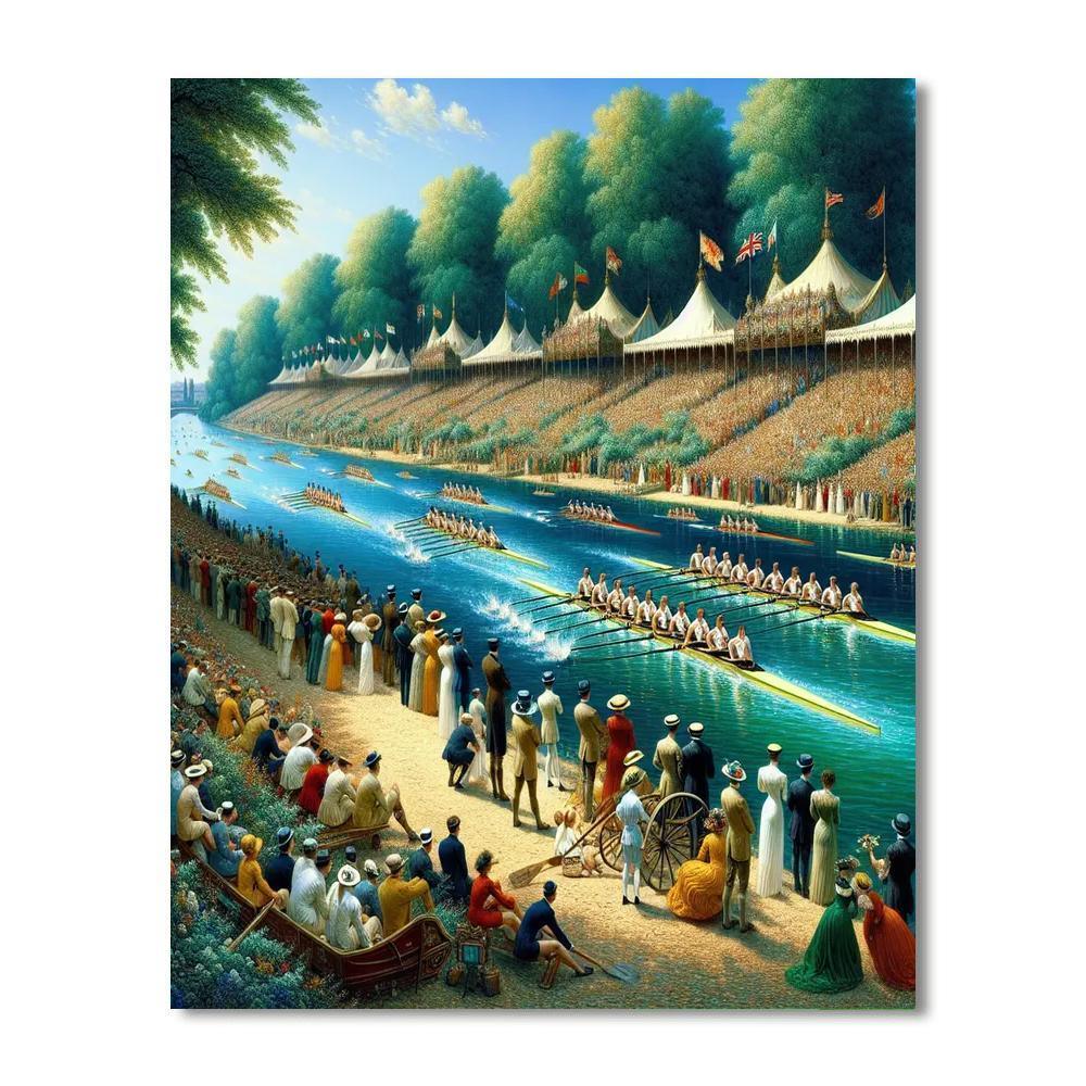 Henley Royal Regatta - United Kingdom Painting By Numbers Kit