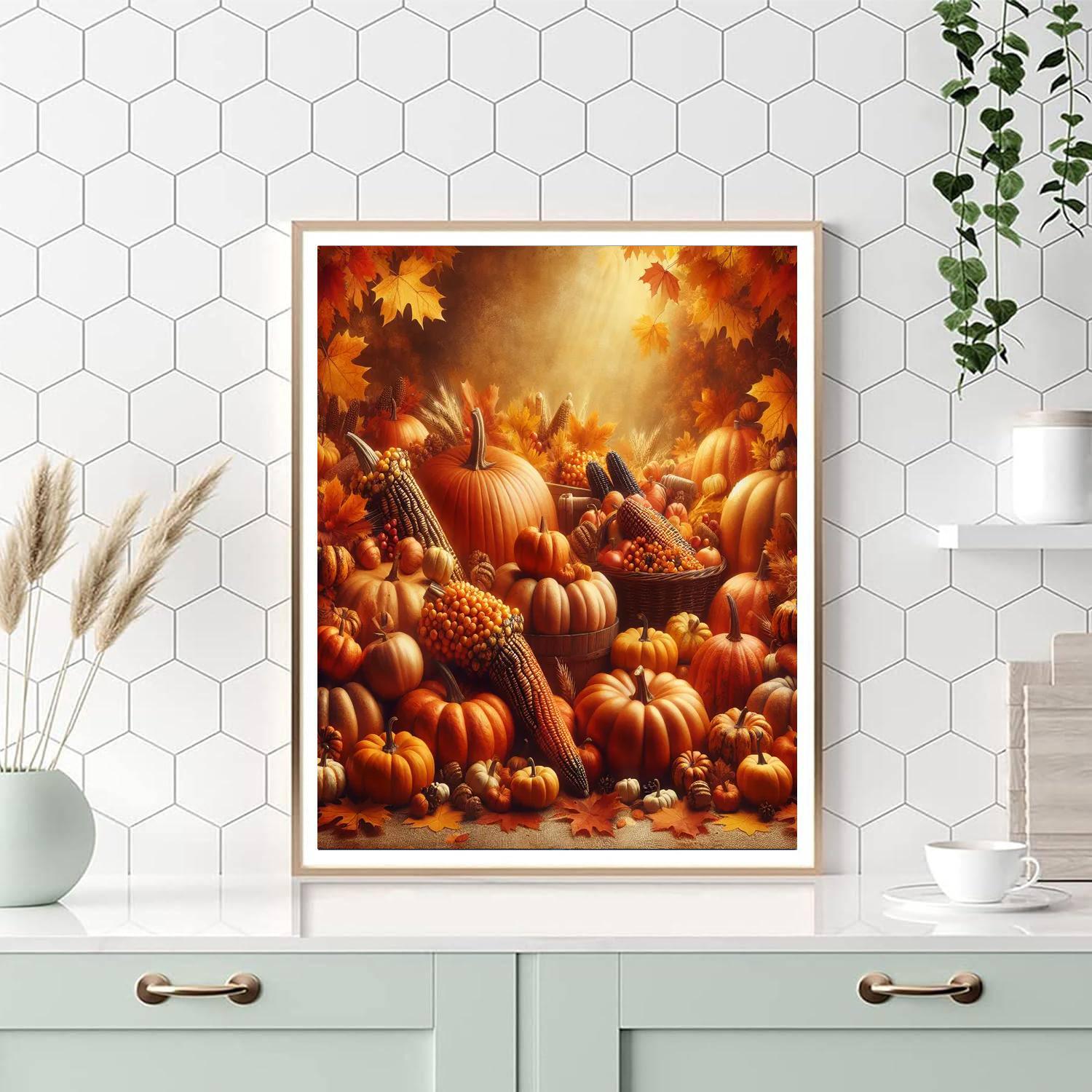 Harvest Festivities Delight DIY Paint By Numbers