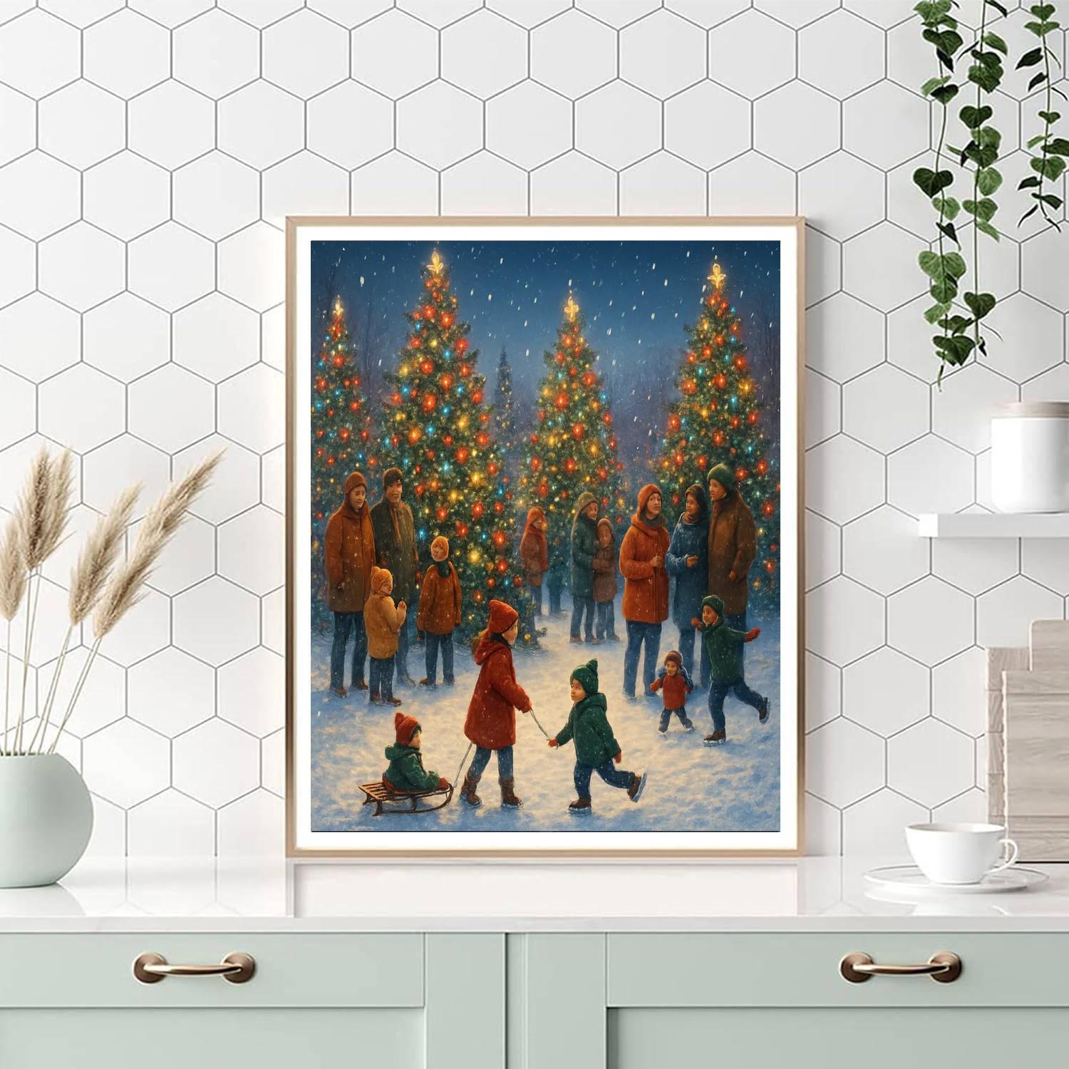Festival Of Trees Painting By Numbers Kit