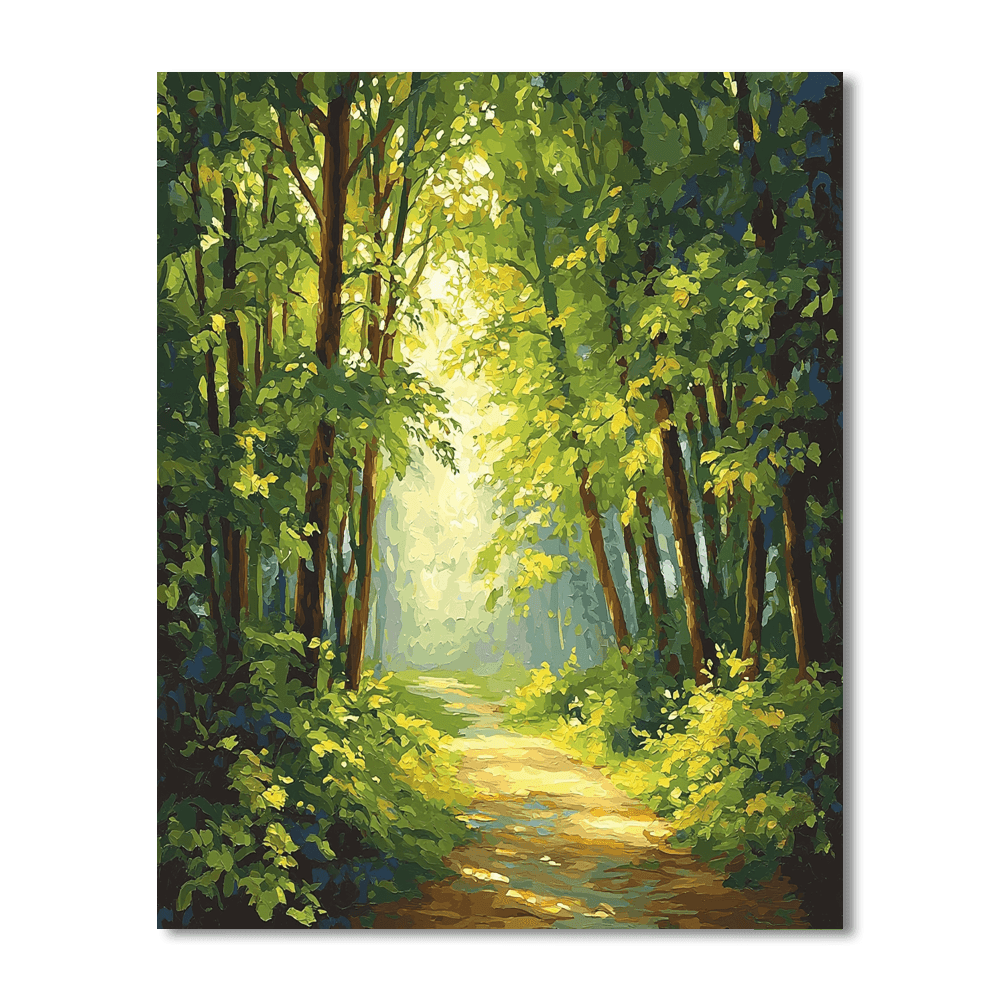 John Constable Inspired Path Through The Woods  Paint By Numbers Kits