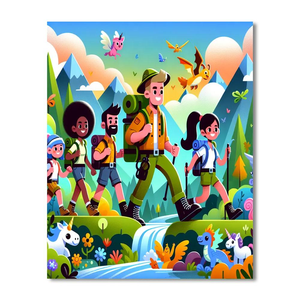 The Great Adventure Quest Painting Number Kit