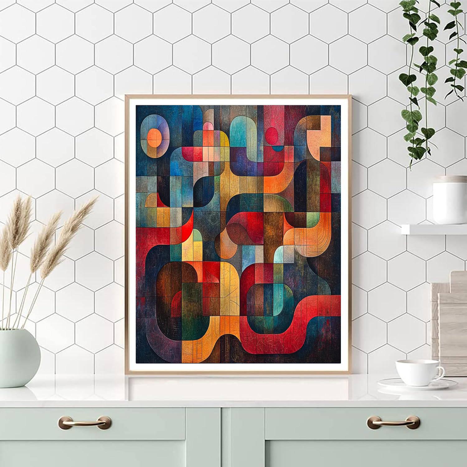 Paul Klee Inspired Radiant Connections  Paint By Number