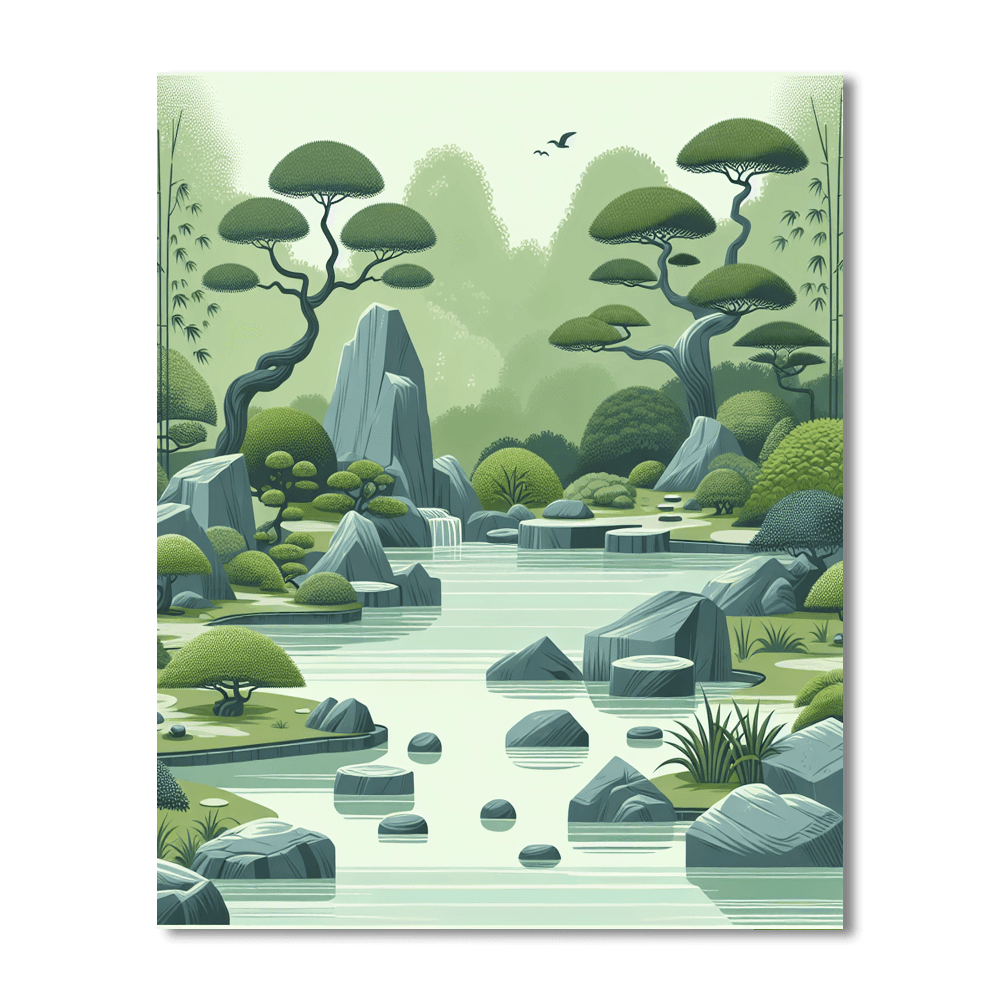 Zen Retreat Paint By Numbers Art