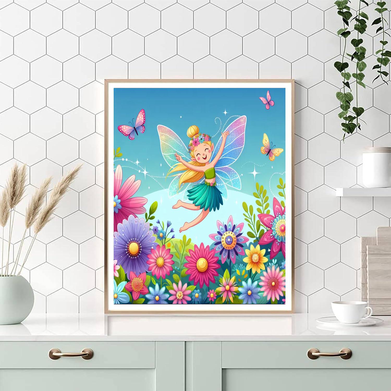 Fairy's Flower Fiesta Number Painting