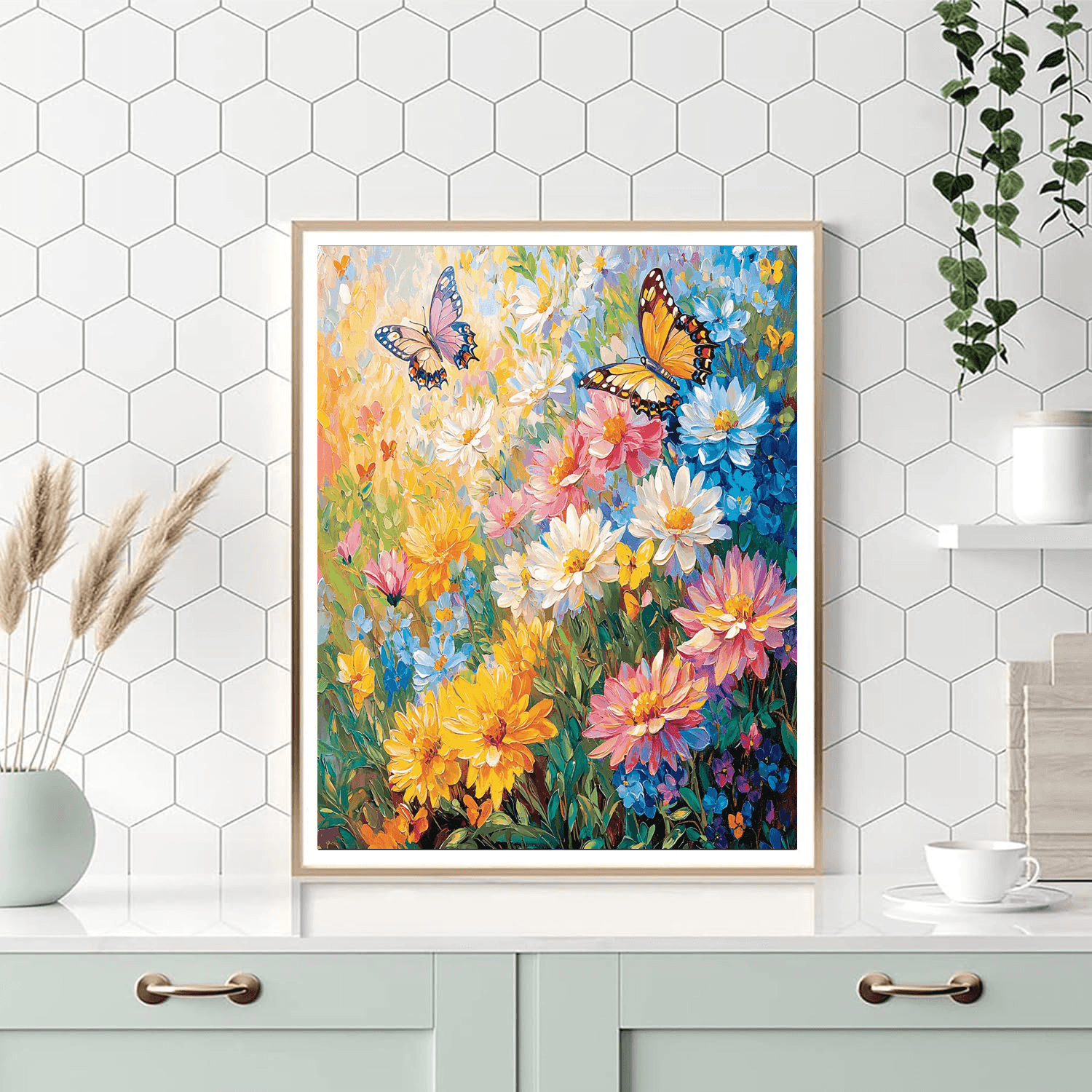 Claude Monet Inspired Enchanting Butterfly Symphony  Painting By Numbers Kit