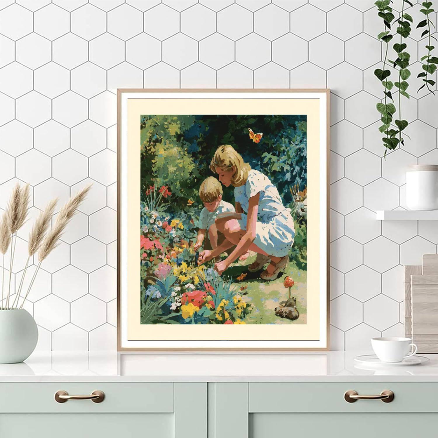 Mom’s Magical Garden Paint By Color