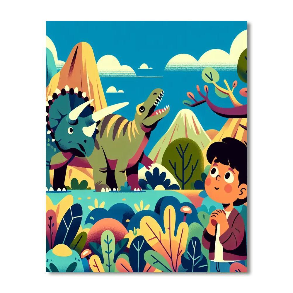 Dinosaur Discovery Path Paint By Number