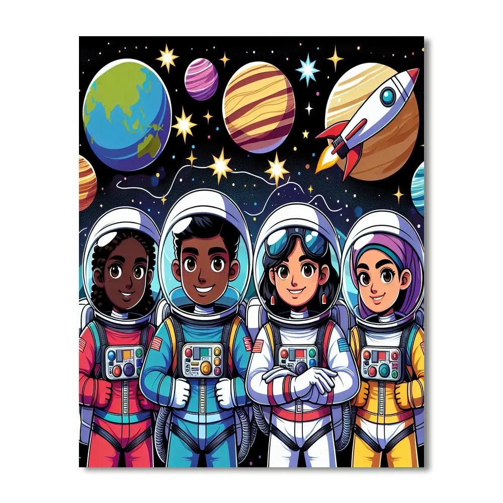 Space Explorers Voyage Paint By Numbers