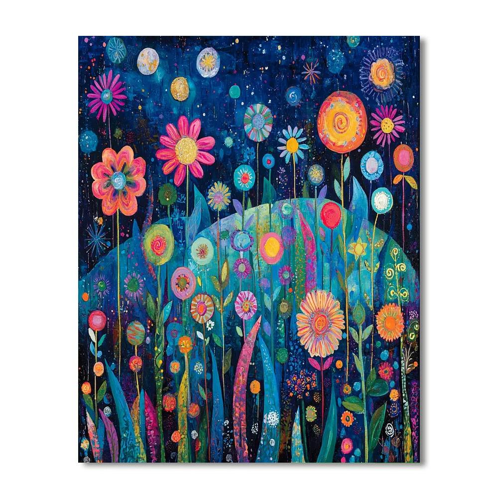 Paul Klee Inspired Dreamscape Meadow  Number Painting