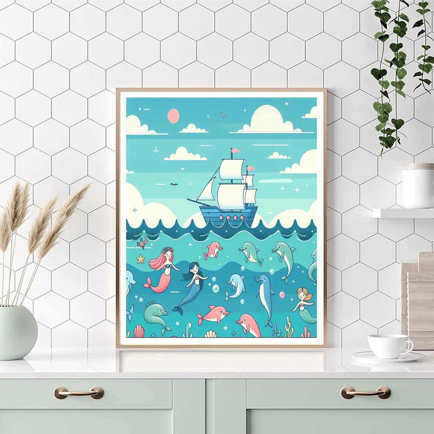 Enchanted Sea Voyage Paint By Numbers Art