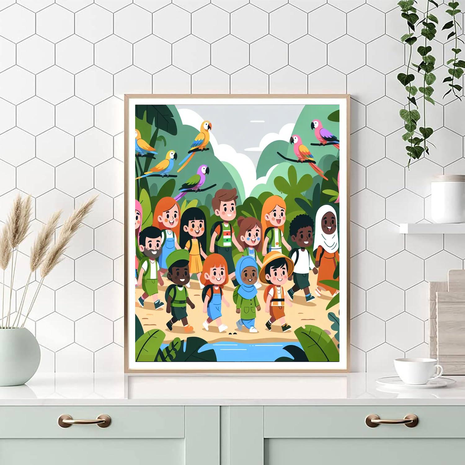 Tropical Jungle Quest Number Painting