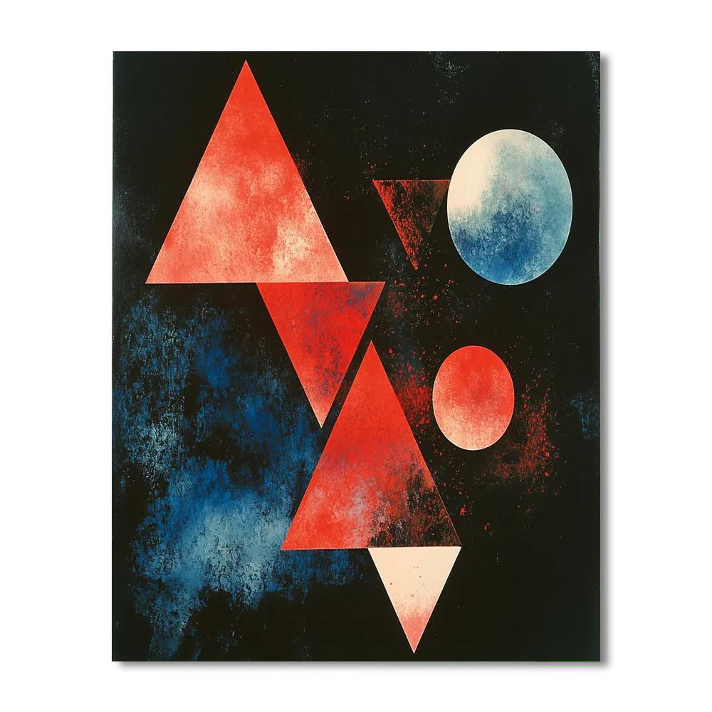 Kazimir Malevich Inspired Dynamic Equilibrium  DIY Paint By Numbers