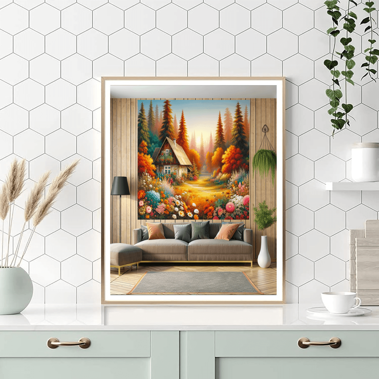 Cozy Cottage Retreat Painting Number Kit