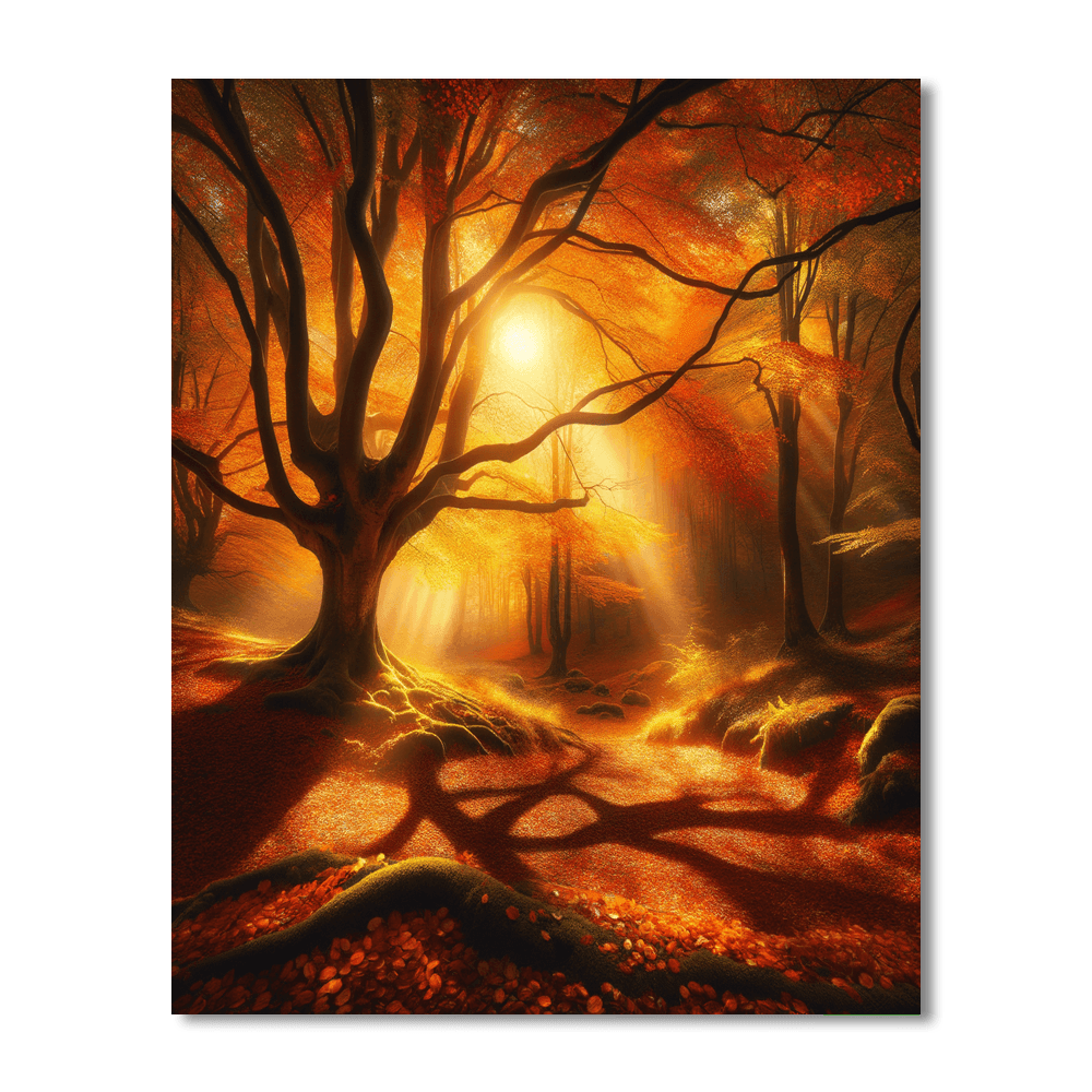 Magical Autumn Glade Paint By Number