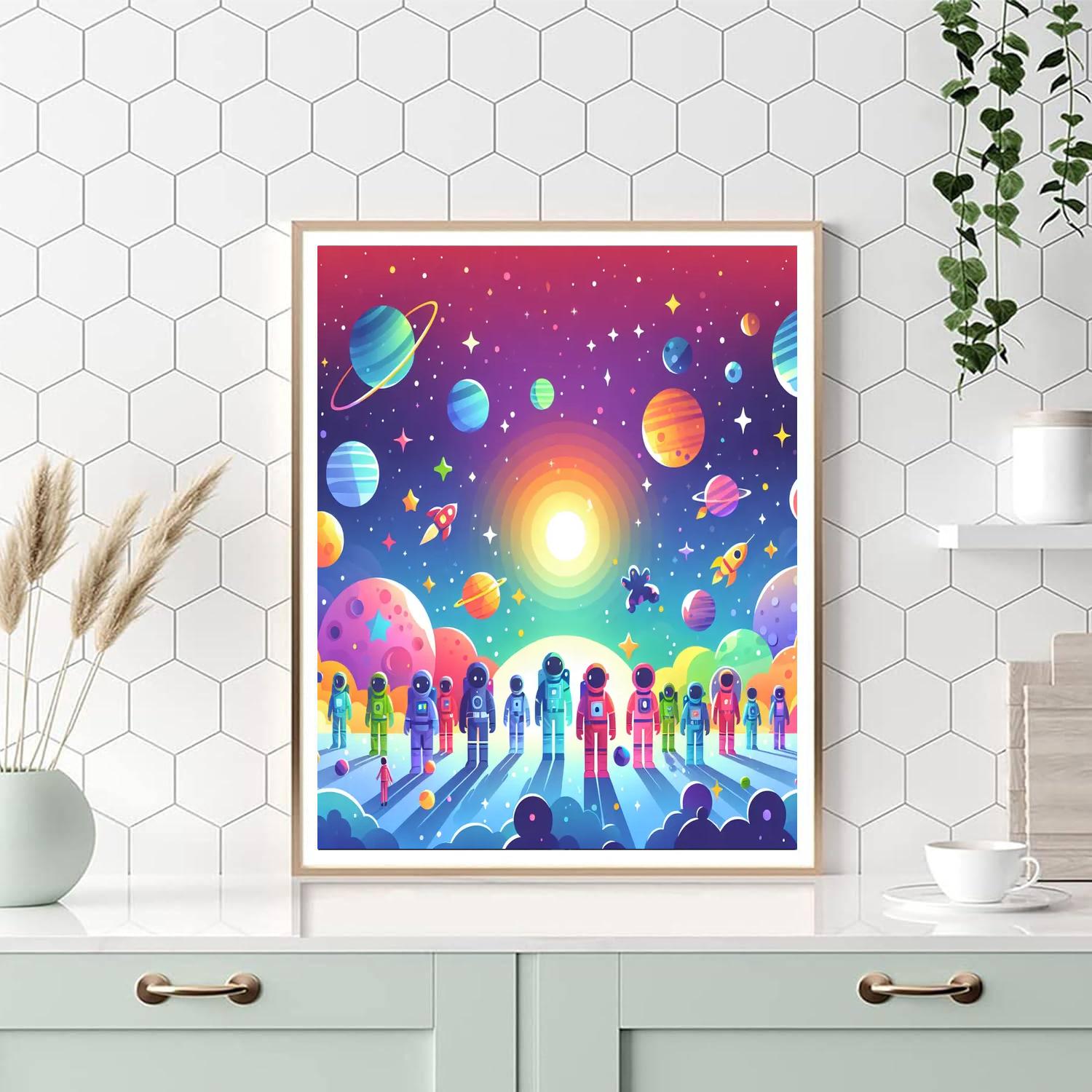 Space Ranger's Adventure Painting By Numbers Kit