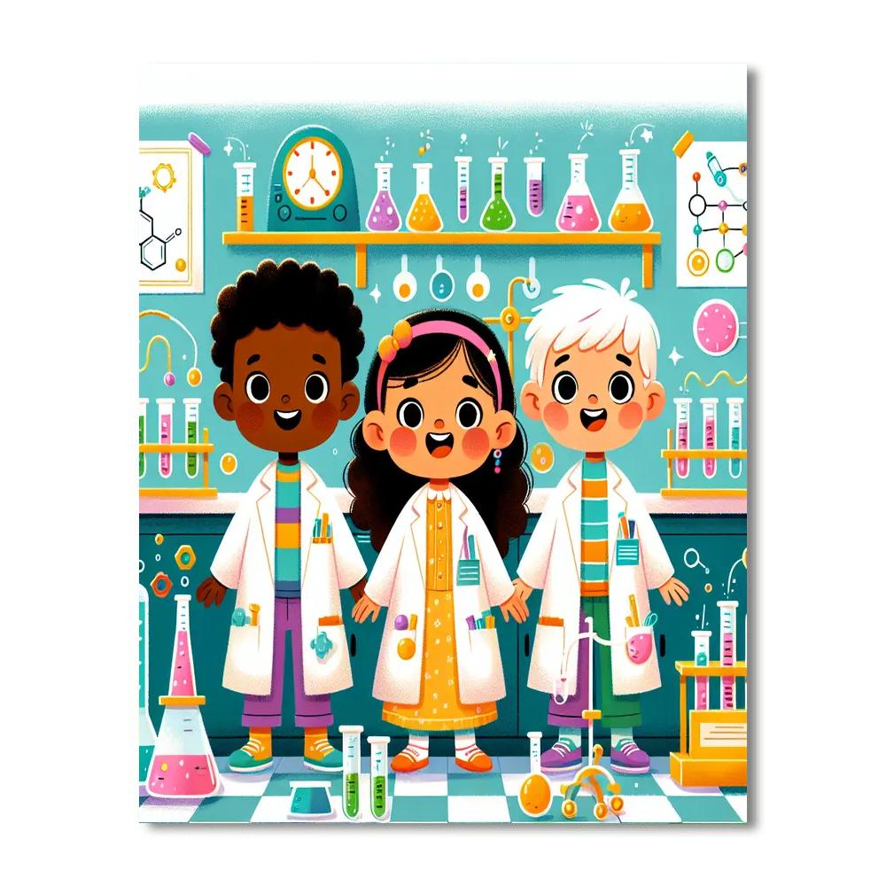 Curious Little Scientists Numbered Painting Kits