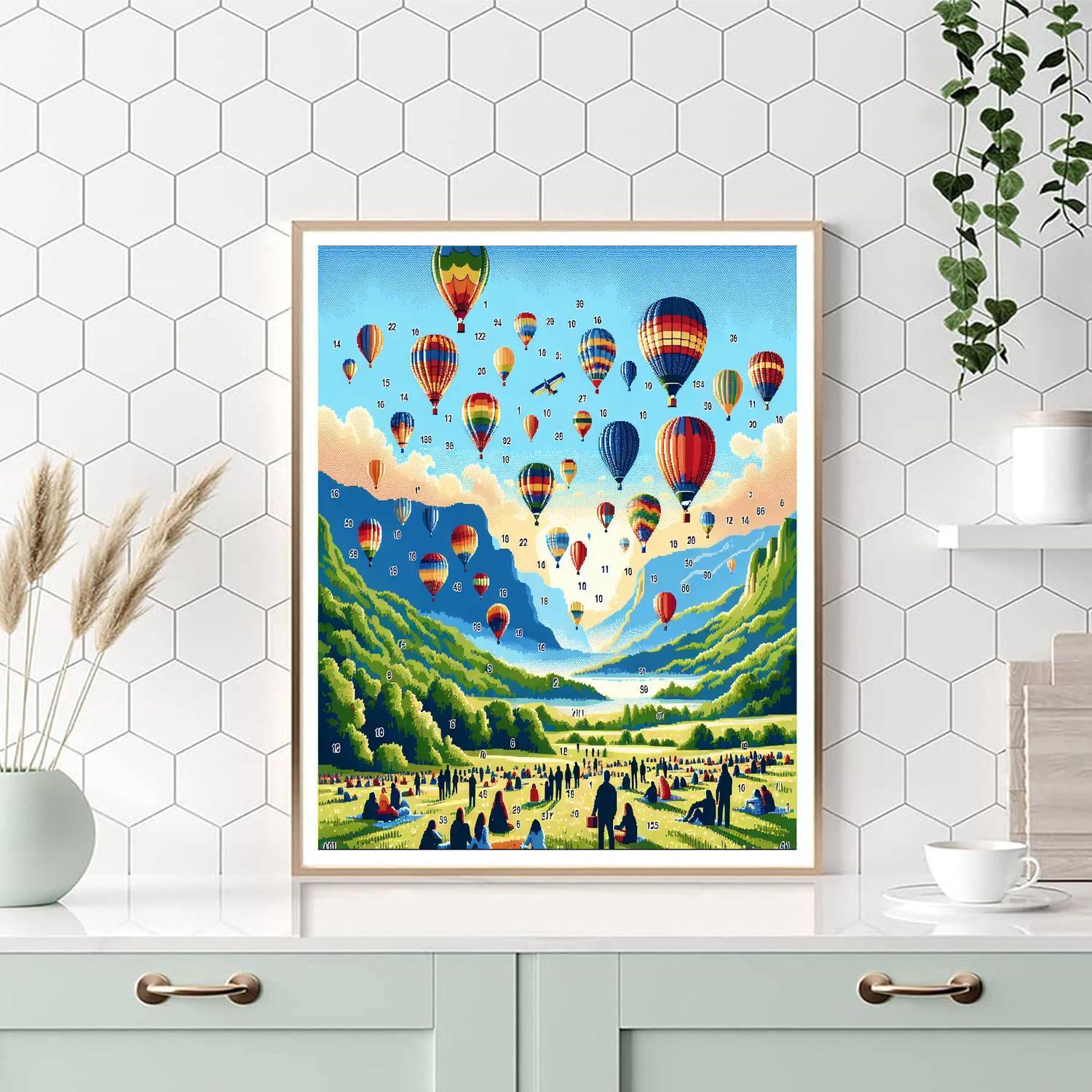 Hot Air Balloon Fiesta - Taiwan Paint By Color