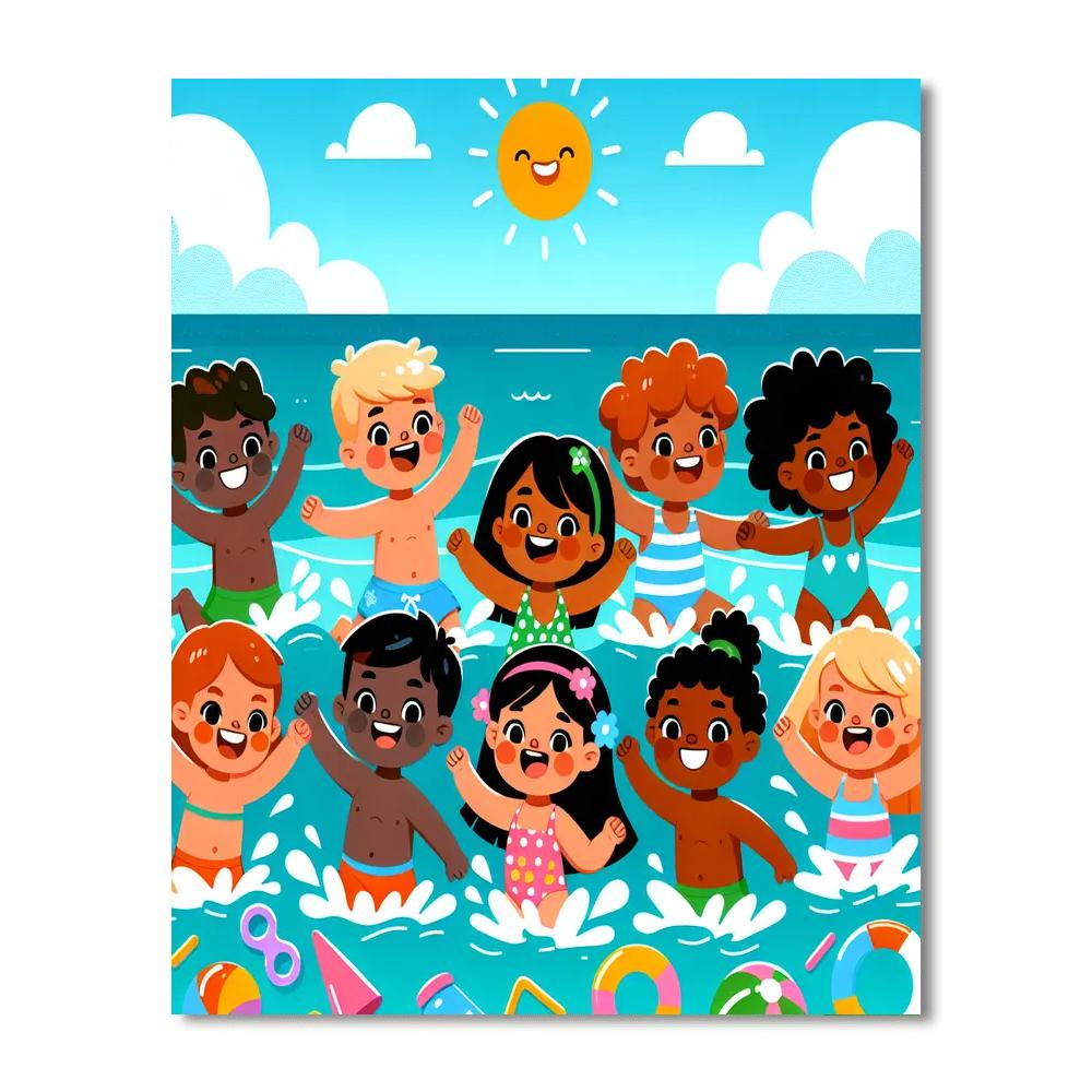 Giggle And Splash, Numbered Painting Kits