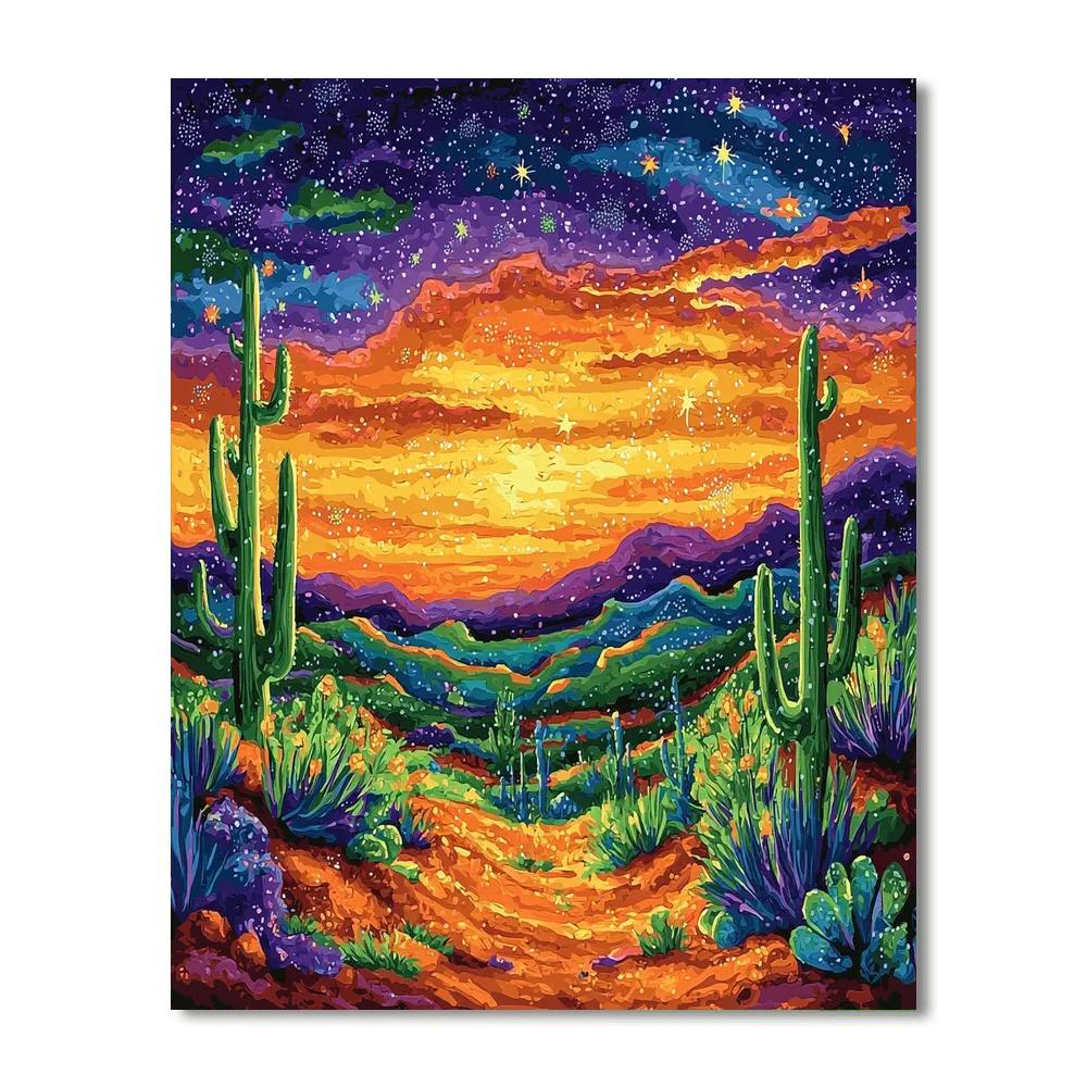 Frida Kahlo Inspired Desert Soul Reverie  Paint By Numbers Art