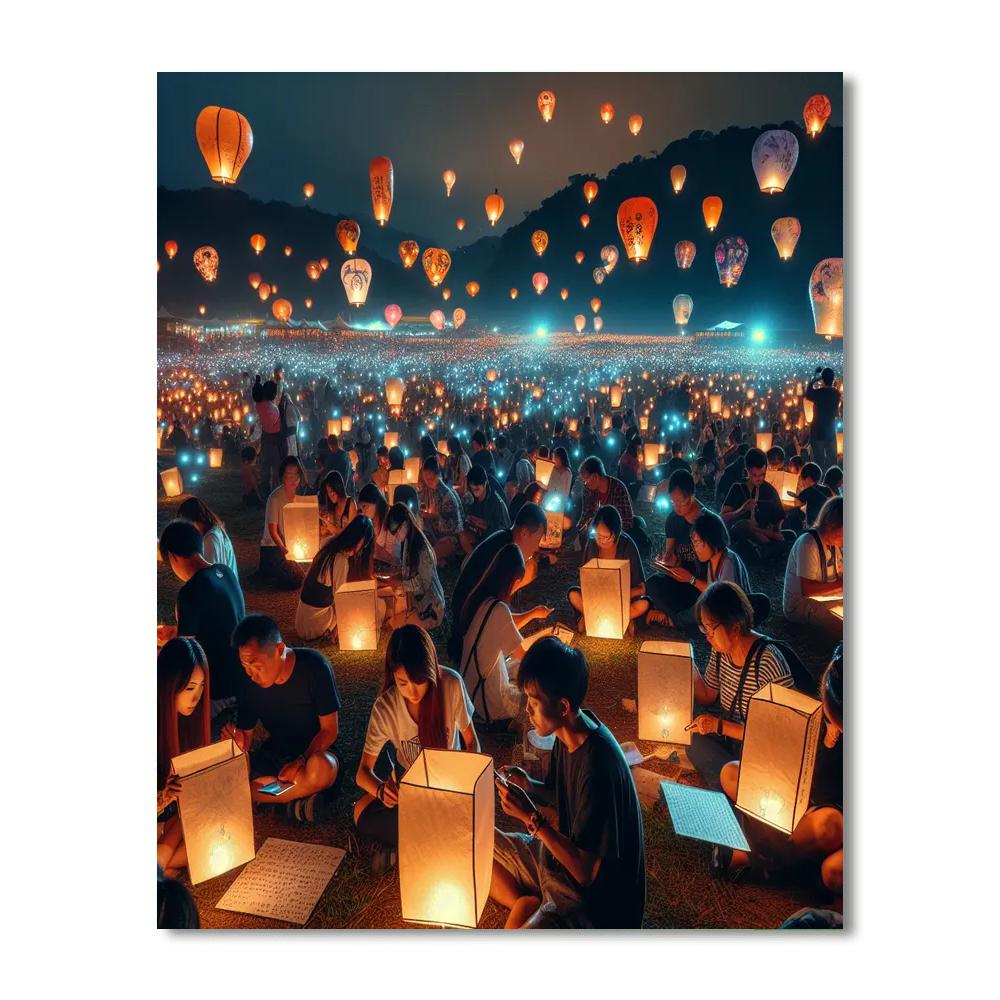 Taiwan Lantern Festival - Pingxi Painting Number Kit