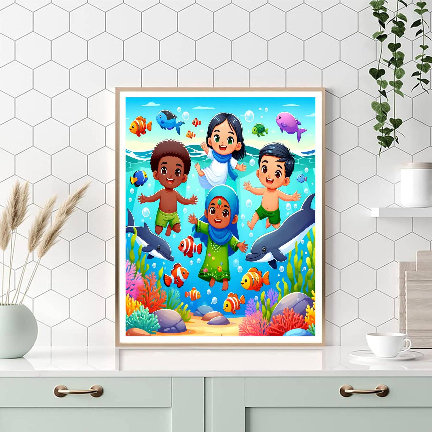 Exciting Ocean Quest Painting By Numbers Kit