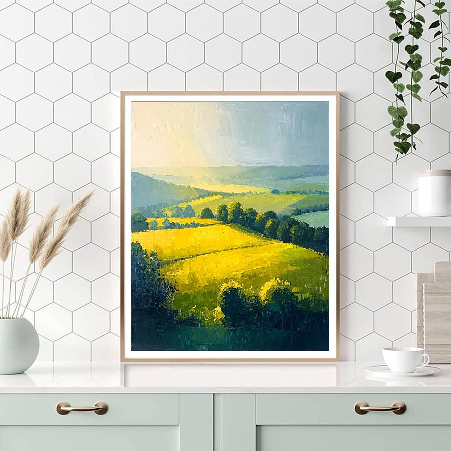 Paul Cézanne Inspired Fields Of Light  Paint By Numbers Kits