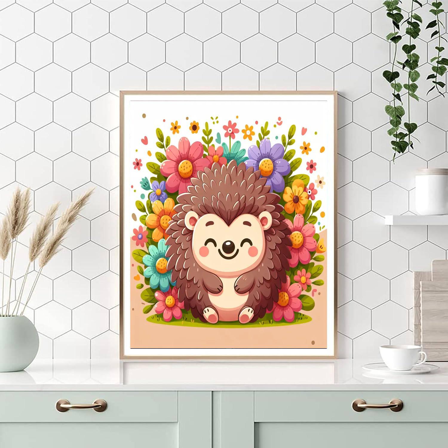 Cheery Little Hedgehog Paint By Numbers Kits
