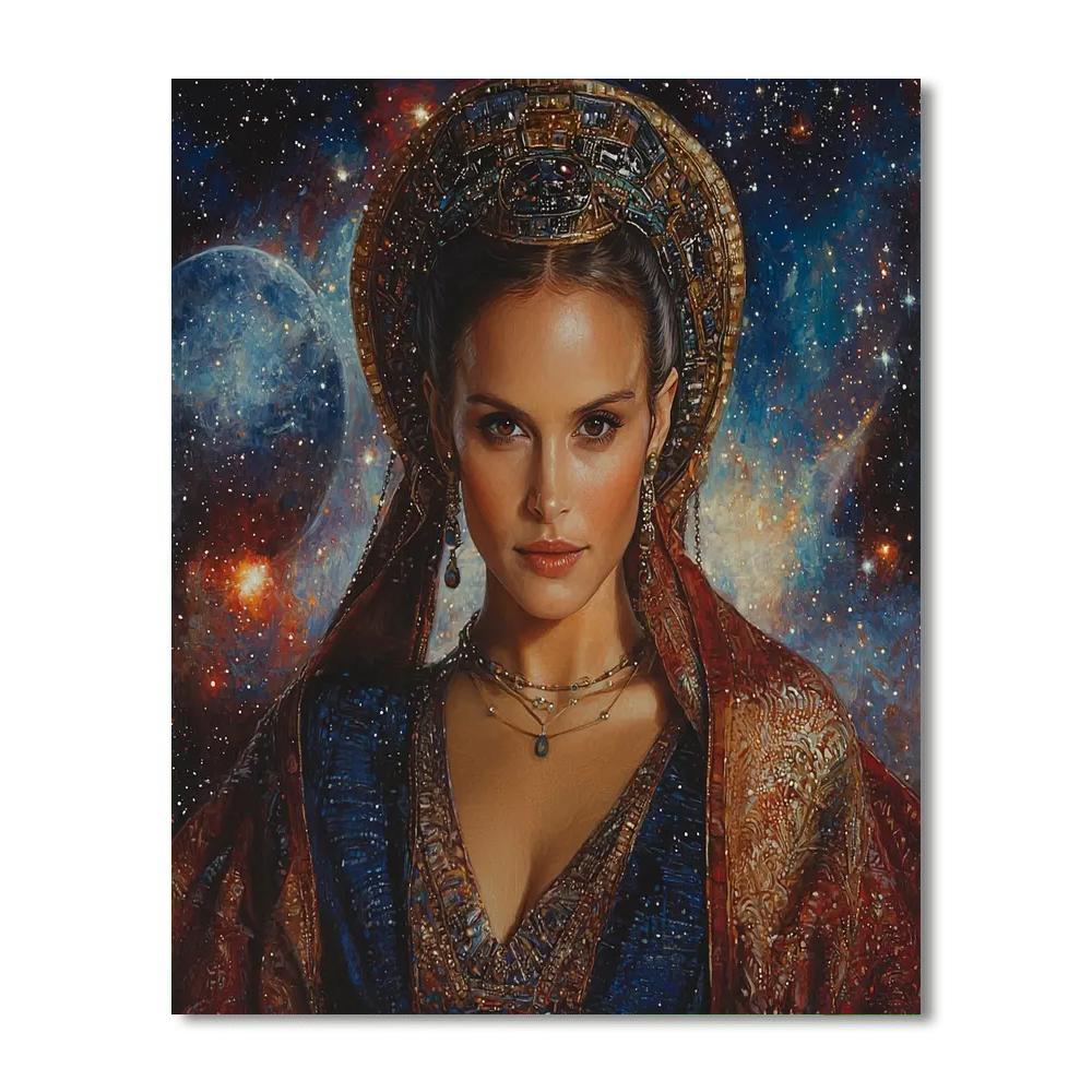 Natalie Portman: Galactic Majesty To Earthly Elegance Numbered Painting Kits