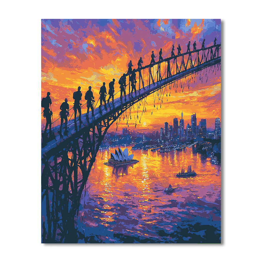 Harbour Bridge Climb - Sydney, Australia Numbered Painting Kits