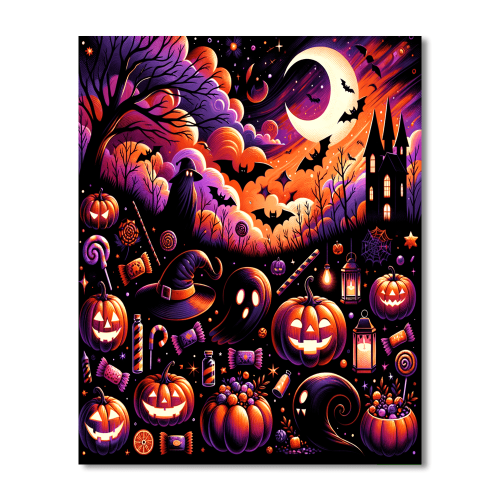 Halloween Haunt Number Painting