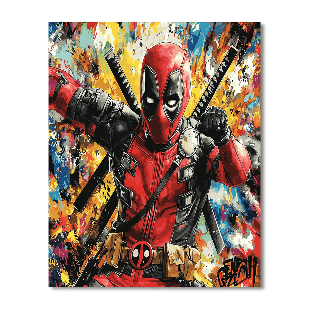Ryan Reynolds: The Charismatic Deadpool Of Laughter Numbered Painting Kits