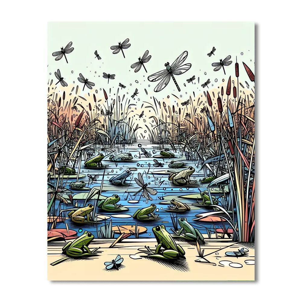 Magic Marsh Numbered Painting Kits