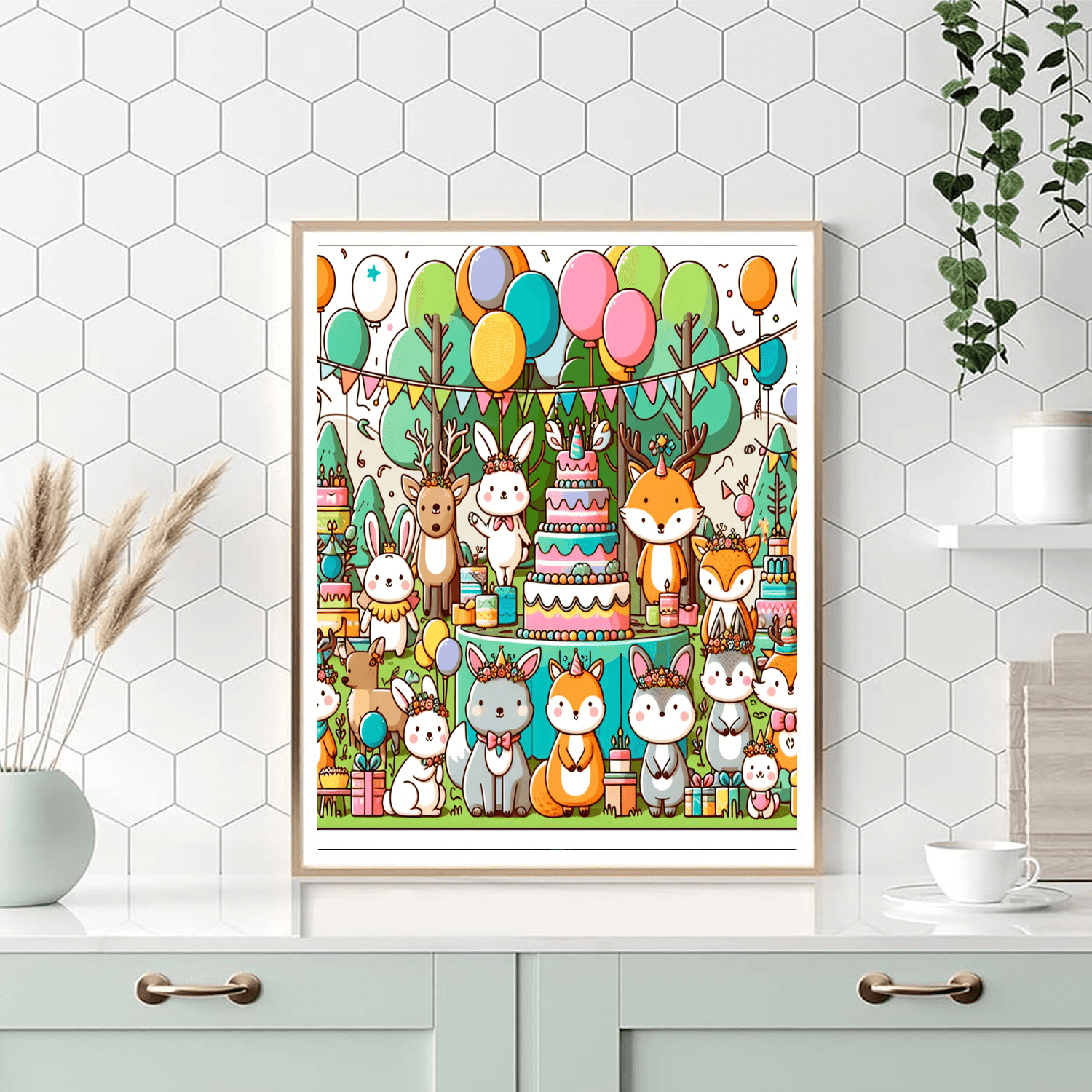 Forest Friends Festival Paint By Number