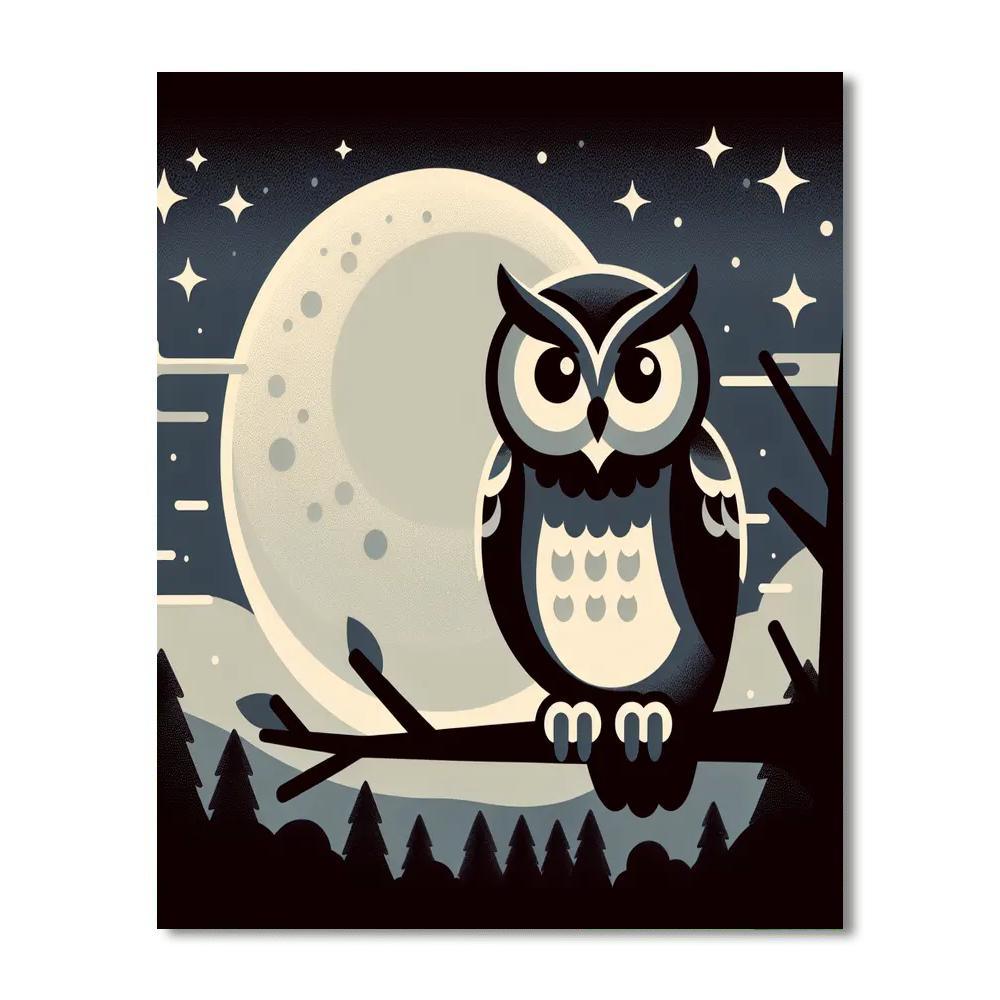 Wise Owl Wonderland Paint By Color