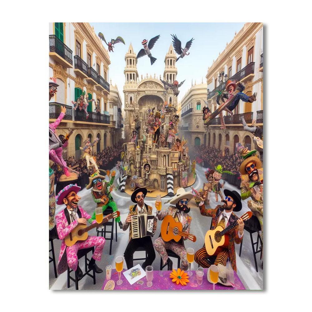 El Carnaval De Cádiz - Cádiz Paint By Numbers Kits