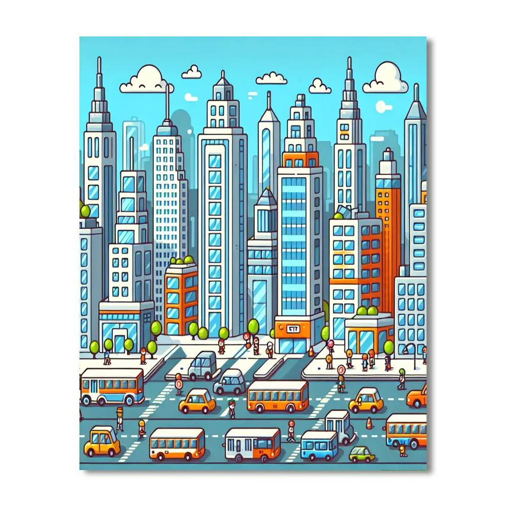 Urban City Adventures Paint By Color