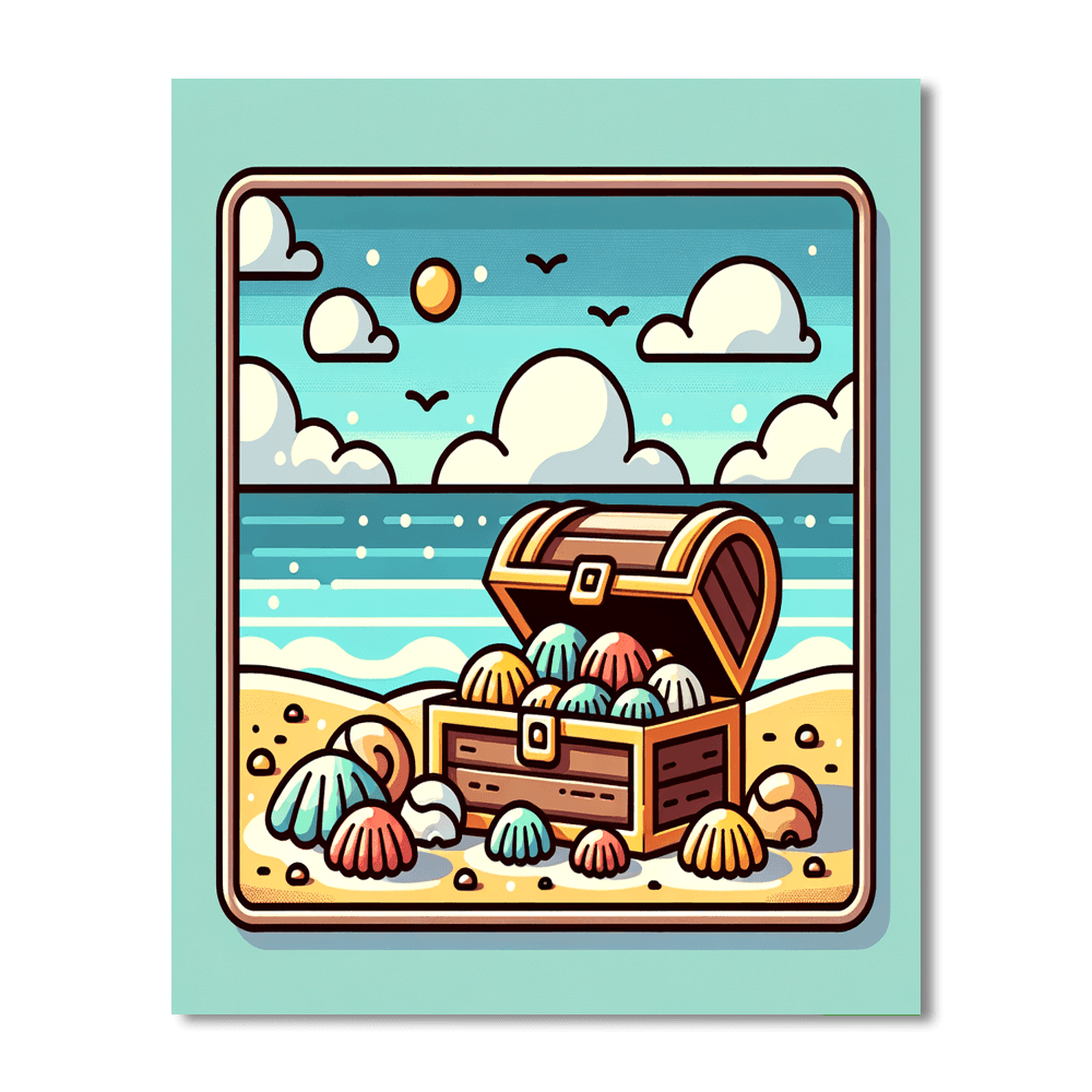 Treasure Hunter's Cove Paint By Numbers