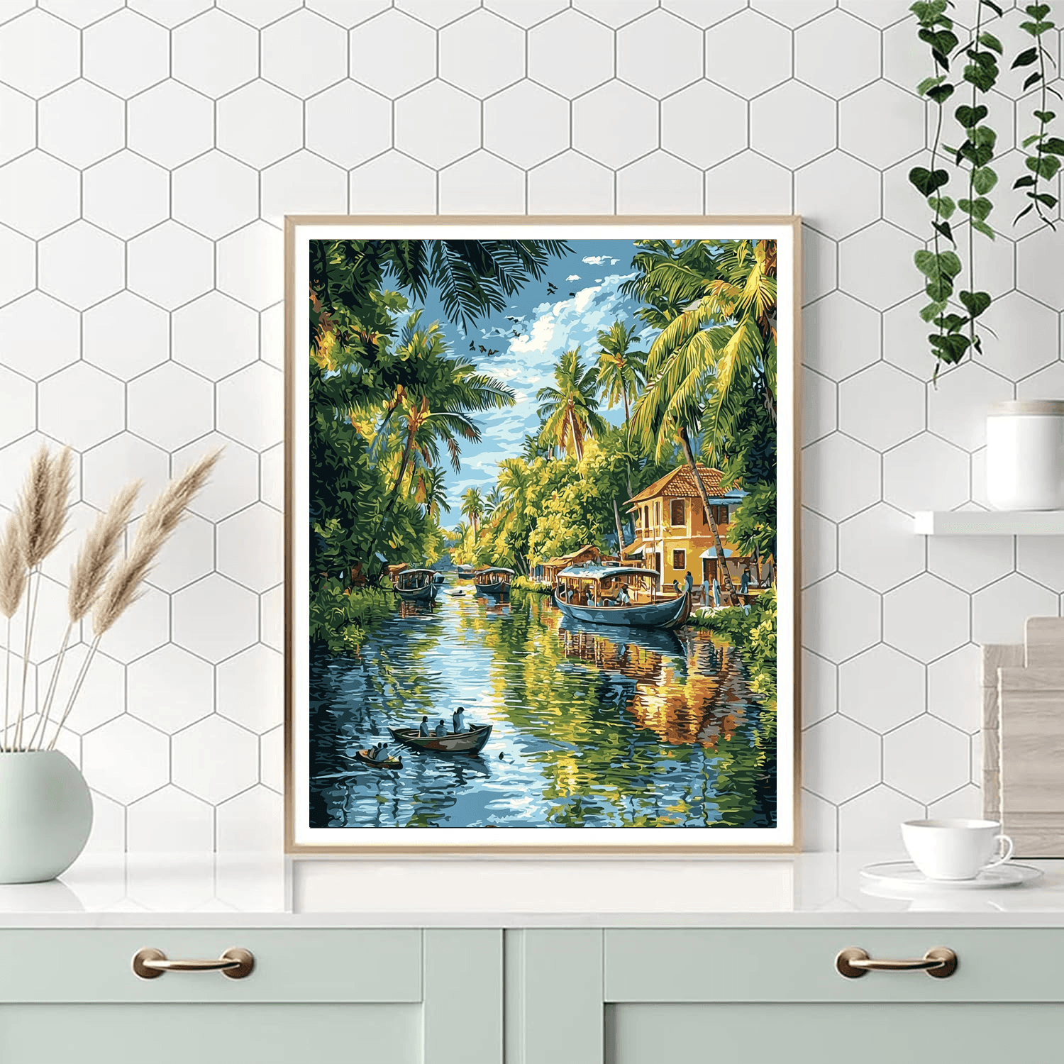 Kumarakom Backwaters Paint By Numbers